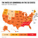 Illustration for article titled The Prevalence Of STDs In The US In Map Form